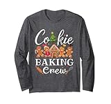 Cookie Baking Crew Family Christmas Gingerbread Team Pajamas Long Sleeve T-Shirt