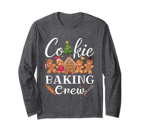 Cookie Baking Crew Family Christmas Gingerbread Team Pajamas Long Sleeve T-Shirt