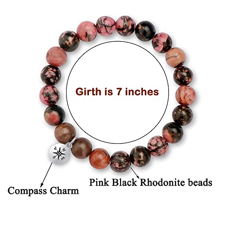 Image of Joycuff Graduation Gifts for Her Him Class of 2026 Graduation Bracelets Inspirational Graduation Compass Bracelet for Women College Graduation Gift for Him Her