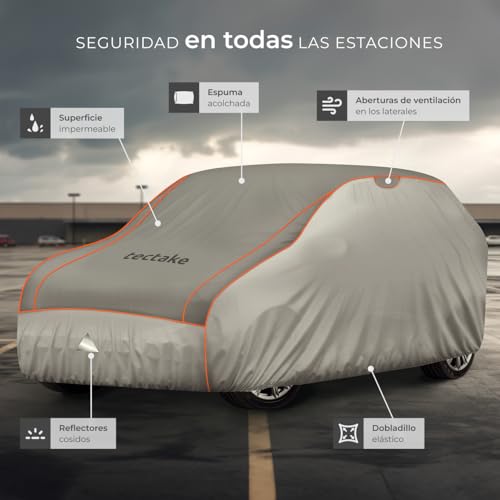 Lona para coche antigranizo tectake impermeable para SUV y van pequeña 7