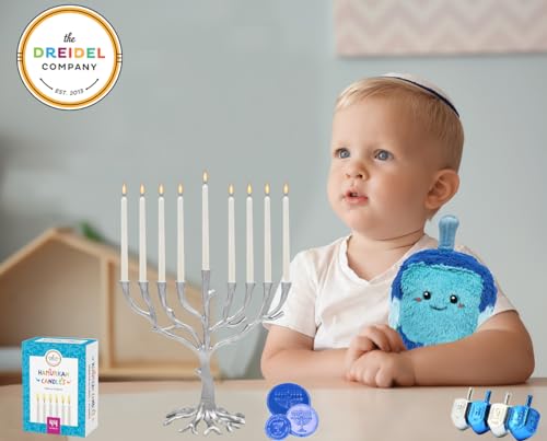 The Dreidel Company 44 White Hanukkah Candles For All 8 Nights of Chanukah by The Dreidel Company