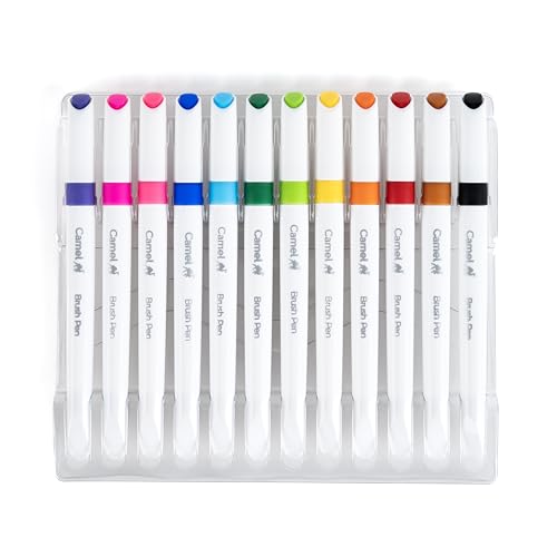 Camel Camlin Brush Pen 12 Shades, Bold - Assorted - Image 2 thumbnail