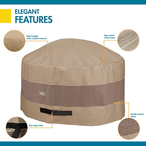 DUCKCOVERS Elegant Waterproof 34 Inch Round Fire Pit Cover, Outdoor Firepit Cover by Duck Covers - Image 9