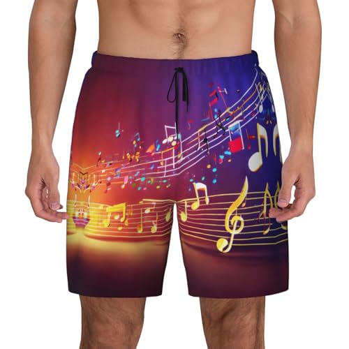 Short de plage double couche EdWal en maille respirante imprimée