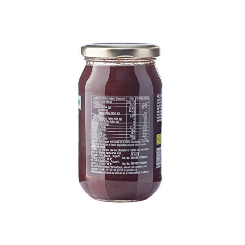 Image of Bhuira Red Plum Jam - 470g | All Natural No Added Preservatives, Artificial Colors | Handmade Himachal Vegan Spread | Breakfast Dessert Jam | Healthy Snack | Sweet Tart