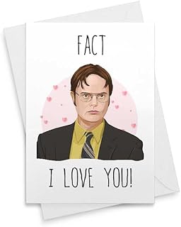 Dwight Schrute Card - for Husband Wife, Valentine Card, Love You Card, Funny Mercury Mother's Day Card - Funny Mother's Day, Happy Mothers Card, Mothers Day Card, Card For Mom Grandma, First [00463]
