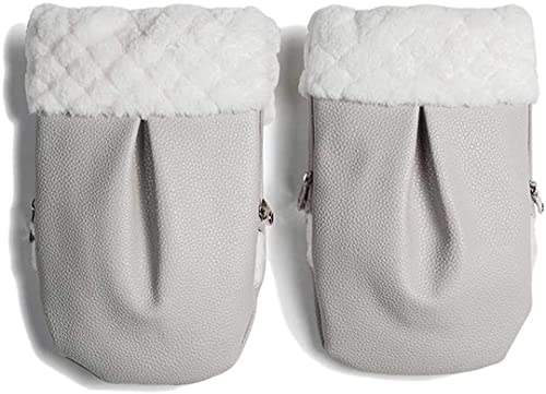 Manoplas Polipiel para Carro Bebé color GRIS Cover