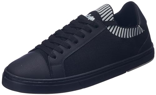Image of Men's Colorblock Stripes Sneakers Lace-Up Shoes