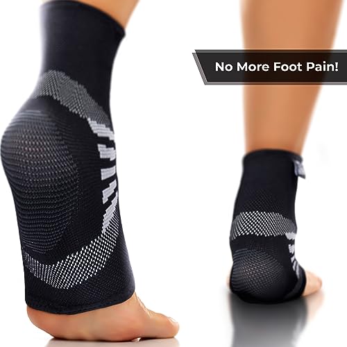 Image of Ankle Compression Sleeve - Ankle Support for Women & Men | Compression Sleeve for Achilles Tendon Support, Ankle Stability, Running, Training, Fitness & Daily Wear