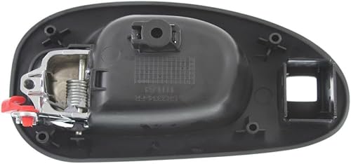 Miniatura 9 de KarParts360 Para Chrysler 300M 1999-2004 Manija de puerta interior del lado del conductor, bisel negro con palanca cromada  con orificio de bloqueo