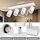 Dehobo LED Deckenstrahler GU10, LED Deckenleuchte 4 Flammig Schwenkbar 350°, Deckenlampe Spot Matt Weiß Modern für Küche Schlafzimmer Wohnzimmer, Nein GU10 Leuchtmittel