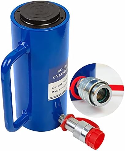 AMZCNC 20 Ton Hydraulic Cylinder Ram Single Acting 6 Inch Stroke 20T Hydraulic Cylinder Jack Lif...