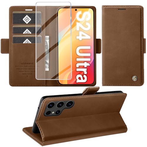 Étui Galaxy S24 Ultra marron pour regarder vos vidéos de voyage