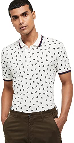 Image of Max Men Printed Polo Regular Fit Tshirt