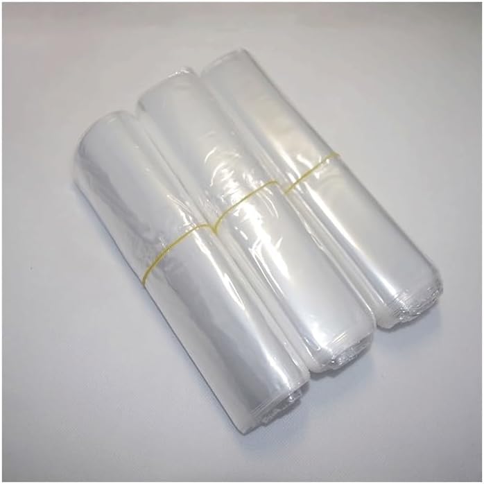100pcs Transparent Plastic Heat Shrink, for Bag Heat Seal Wrapping Punch Gift Packaging Storage Pocket(13x25cm)
