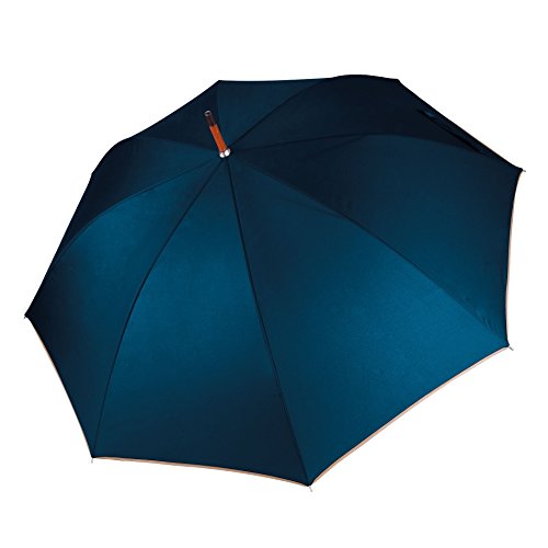 Parapluie à ouverture automatique Kimood unisexe bleu marine beige 58,5cm