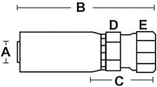 Stevens Lake Parts Set Of 10 Female Jic 37Â° Swivel Straight Crimp Coupling Various Applications & Models Replaces FJX-08-10 HU0810NJ HY08-10FJ HYM40-0012_*_2