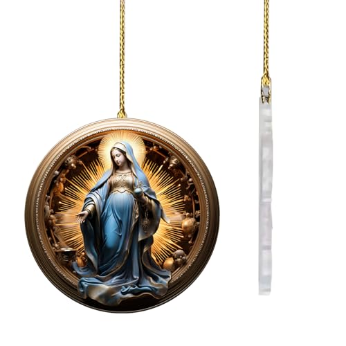 Decorazioni natalizie religiose, 2D in acrilico per lavori di bricolage religiosi, ornamenti per presepe di Natale, per casa, albero del giardino, Pasqua, vacanze, libri, interni 'auto, maniglia