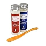 Bush Craft(ブッシュクラフト) ナイフシャープニングコンパウンド赤青セット ヘラ付き 03-05-bush-0004