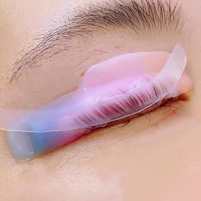 Lash Lift Shields C Curl 5 Size Lifting Pad, Rapid Eyelash Shield Shiny Perm Rods Make Eyes Natural Curl Flexible Pads Extreme Rod 100 Use Elastic Lami Perming Roller (Galaxy Color)