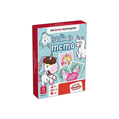 ASS Altenburger 22577451 myLilimals-Memo (mit Einhorn, Alpaka, Flamingo und weiteren lustigen Tieren), Klar