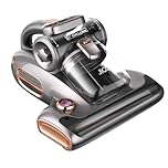JIGOO T600 Aspiratore per Materassi con luce UV e Vibrazione, 700W 15kpa Battimaterasso Antiacaro, Rimuove il 99,9%, Indicatore LED, 60 ℃ 5s, Riscaldamento Rapido, 72 dB Design Silenzioso