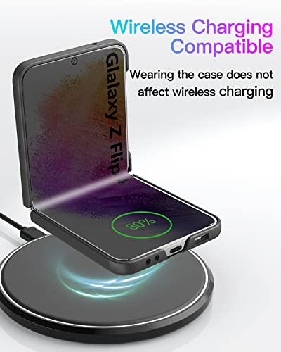 Vihibii For Galaxy Z Flip 4 Case, Slim Fit Design For Samsung Flip Z 4 Case, Hard Pc Matte Coating Anti-Drop Wear-Resistant Flip Phone Protective Cover Case For Samsung Galaxy Z Flip 4 5G 2022 (Black) #TOP3