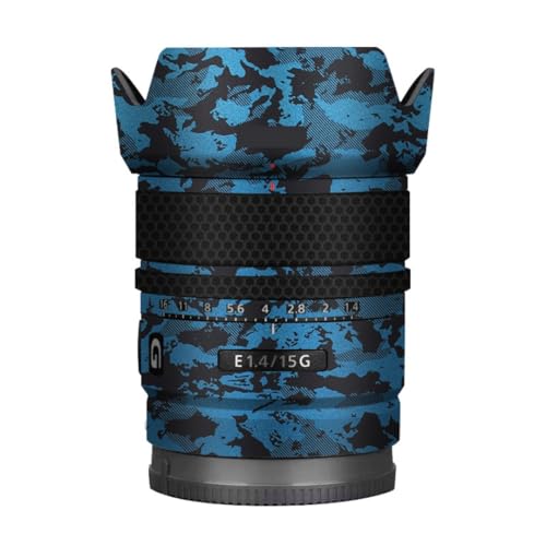 Autocollant Sony E 15mm F1.4 G bleu nuit de protection vinyle