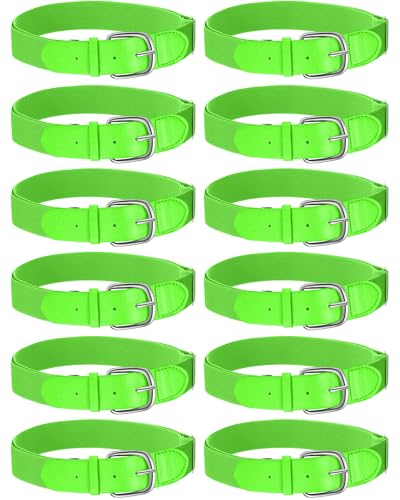 Image of Hercicy 12 Pcs Baseball Belts Softball Belts Bulk for Adult and Youth Adjustable
