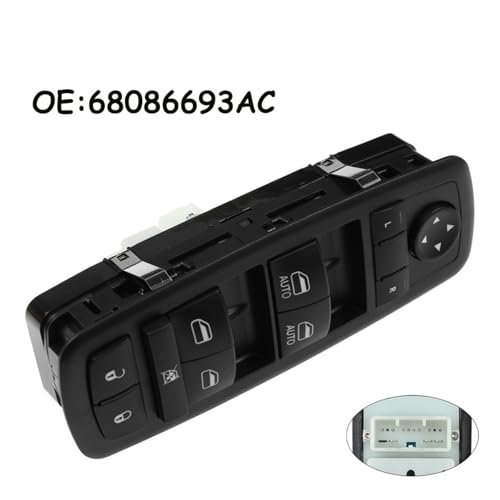 Interrupteur de commande de vitre électrique pour Dodge Durango 2011-2013 | Remplacement 68086693AC - 2