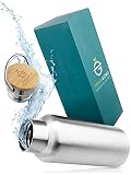 GREENECHO® Premium Edelstahl Trinkflasche doppelwandig - 500 ml isoliert - Die Innovative Isolierflasche ist auslaufsicher - für Kinder & Erwachsene