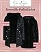 Jessica Simpson Womens Puffer Jacket - Faux Fur Lined Long Coat Winter - Insulated Reversible Hooded Winter Jacket for Women, Size Large, Black Ink