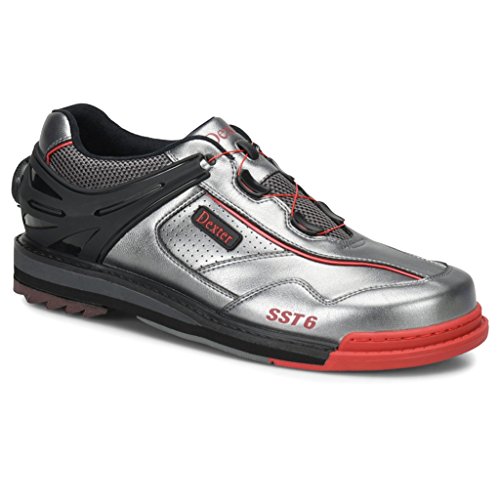 Dexter Mens Sst 6 Hybrid Boa Bowling Shoes Left Hand- Grey/Black/Red, 7 #TOP12