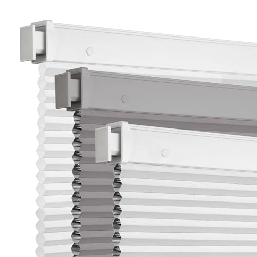 Grandekor No Drill Cordless Cellular Shades,Blackout,Honeycomb Blinds for Indoor Windows,UV Protection Privacy No Drill Blinds for Home,Door,Customer Customization