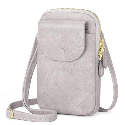 Peacocktion Grey Small Crossbody Bags for Women, Cell Phone Bag Wallet Purses with Card Slots Adjustable Strap Peacocktion Grey Small Crossbody Bags for Women, Cell Phone Bag Wallet Purses with Card Slots Adjustable Strap