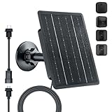 Zivif 3W Solar Panel for Blink Outdoor 4/3/XT/XT2 Camera, Solar Charger with Micro USB & USB-C Adapter, 7.2ft Power Cable, IP66 Waterproof, 360° Adjustable Mount