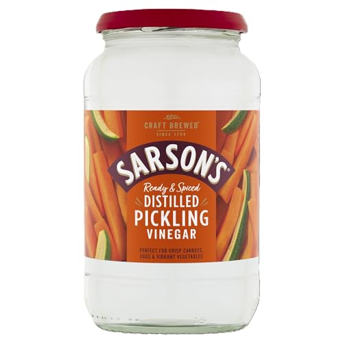 Sarsons Pickling Distilled Vinegar 6 x 950ml - British Vinegar - Great for Pickling Cooking and Marinades Preserving Vegetables Condiments and Traditional Recipes
