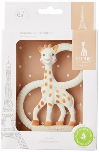 Sophie la Girafe - 2 Anneaux différents pour Machouiller et soulager les gencives douloureuses - Dès la naissance