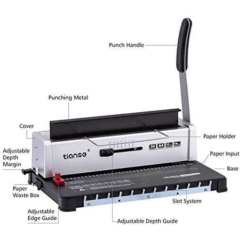 Chrisun Machine De Reliure à Spirale En Métal SD-220B Machine à Relier