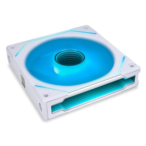 LIANLI ケースファン シリーズ UNI FAN SL INFINITY 120 ホワイト Single Pack デイジーチェーン リバーシブルケーブルモジュール インフィニティーミラー搭載 日本正規代理店品