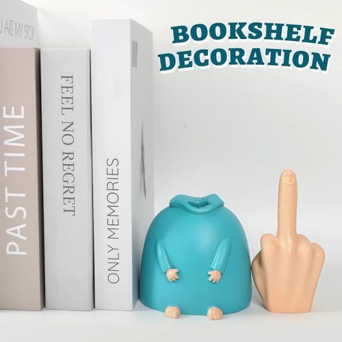 Figura de Resina Azul Gestual para Escritorio miniatura 4