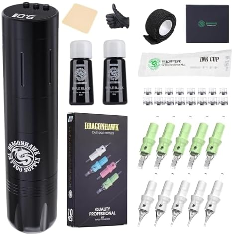 Dragonhawk Mast Wireless Power Supply Battery Pack RCA Tattoo - Foto 3