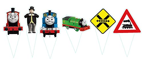 25Pcs Thomas & Friends Train Birthday Party Supplies,The Train Friends Birthday Party Cupcake Toppers For Kids Gift Birthday Party Favors #TOP1
