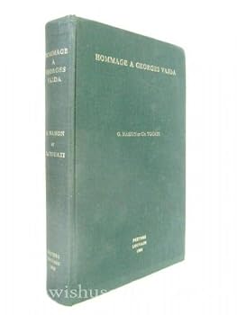 Hardcover Hommage a Georges Vajda: Etudes d'Histoire Et de Pensee Juives [French] Book