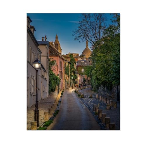 Photo sur toile Paris Montmartre tableau moderne paysage urbain chambre 20x25