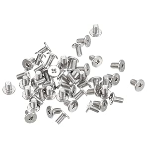sourcing map – sourcing map M3-0.5 x 5mm Phillips Flachkopfschrauben 100 St