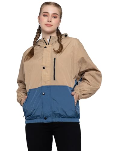 Image of CHKOKKO Sunscreen Jacket for Women Hooded Zipper Sports Jacket | UV Protection | Sun Protective | Lightweight Water Resistant | Riding Biker | Outdoor Travel Gym Running