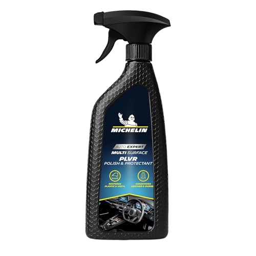 Image of MICHELIN Car Interior Trim Polish & Protectant 500ml | Polishes & Protects Plastic, Leather, Vinyl & Rubber | Leather Conditioner with UV Protection | Restores Shine with Non-Greasy & Anti-Dust Finish