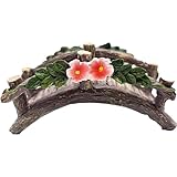 MUAMAX Fairy Garden Bridge Mini Bridge for Fairy Garden Flower Bridge Resin Arched Artificial Little Bridge Micro Landscape Garden Bridge for Dollhouse Ornaments Fairy Garden Accessories
