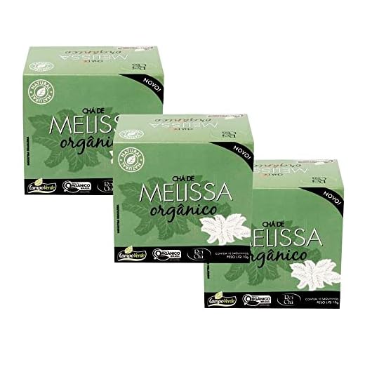 Melissa Chá Orgânico Melissa Officinalis Campo Verde 30 sach
